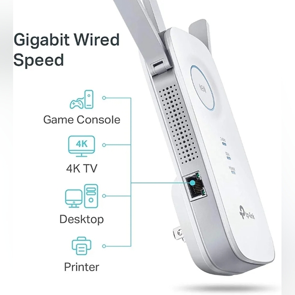 TP-Link AC1750 WiFi Extender (RE450), Up to 1750Mbps,WiFi Internet Range… - Picture 5 of 6